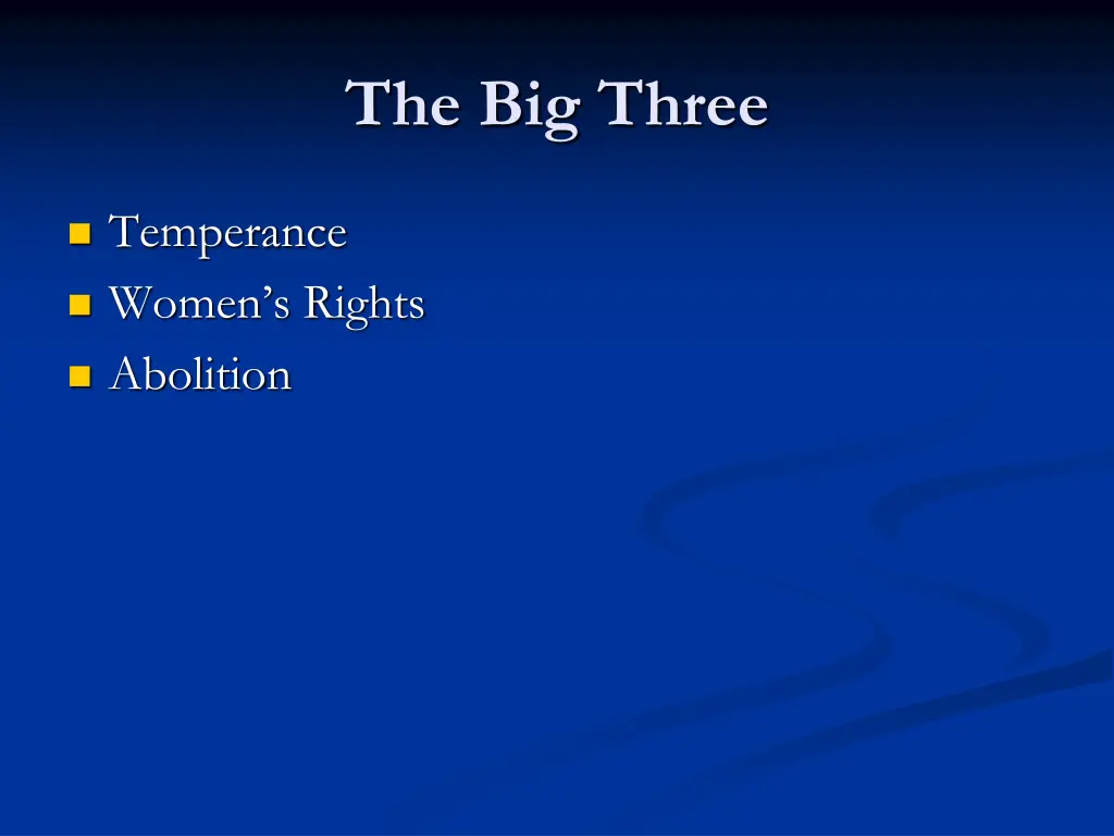 the big three