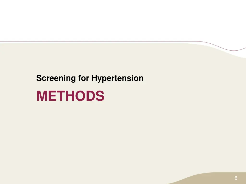 screening for hypertension 2
