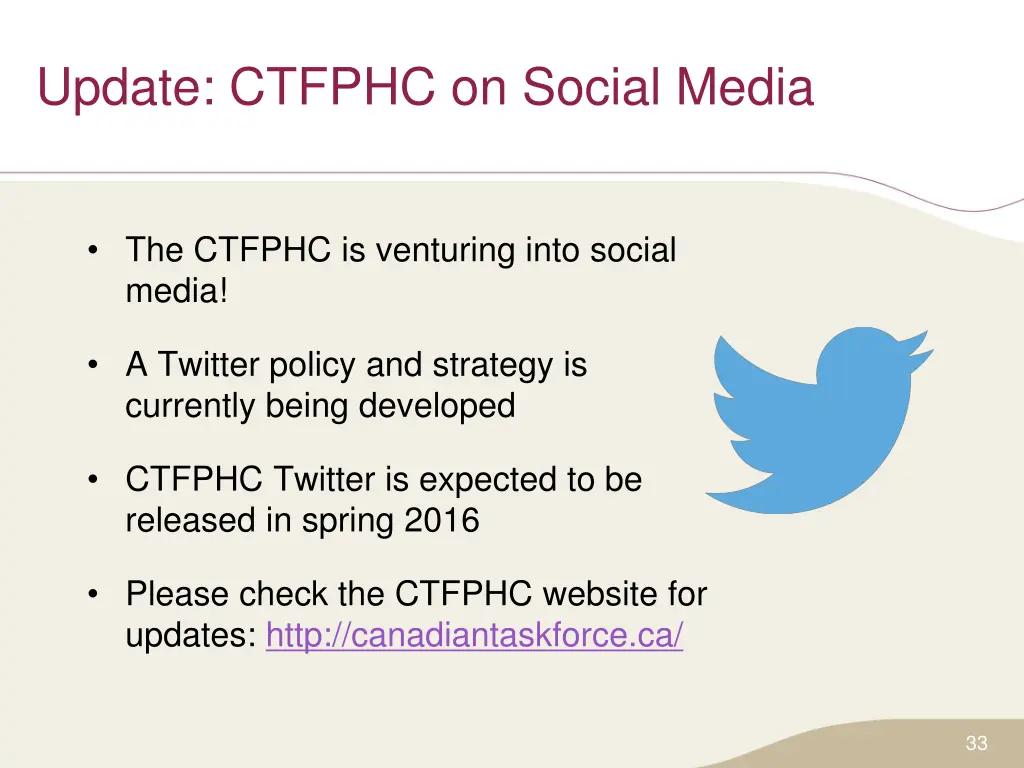 update ctfphc on social media