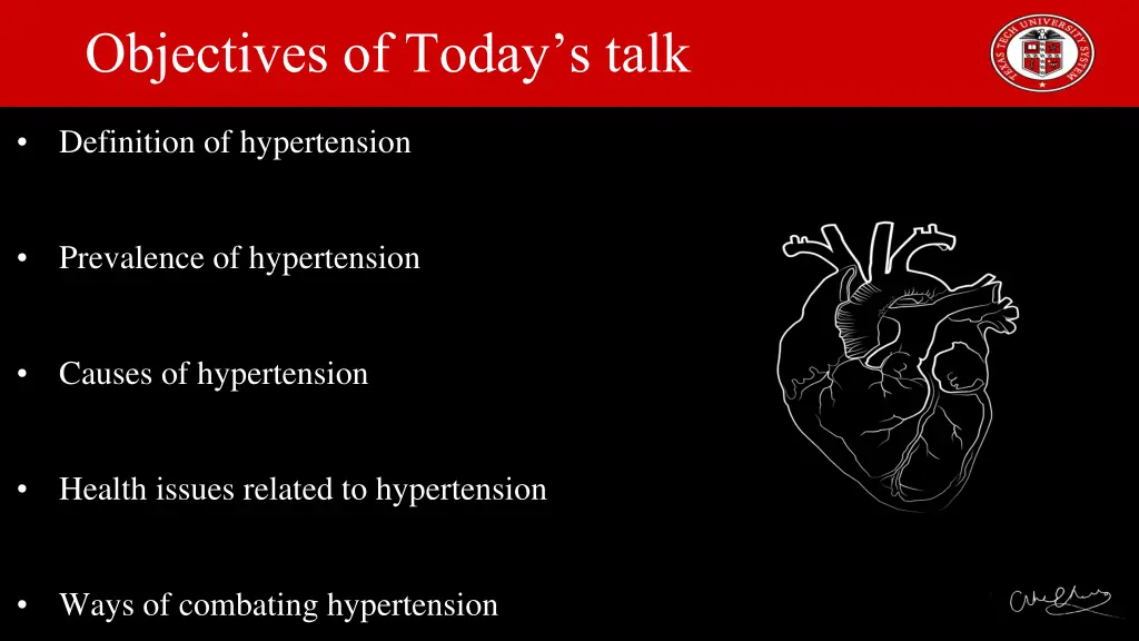 objectives of today s talk