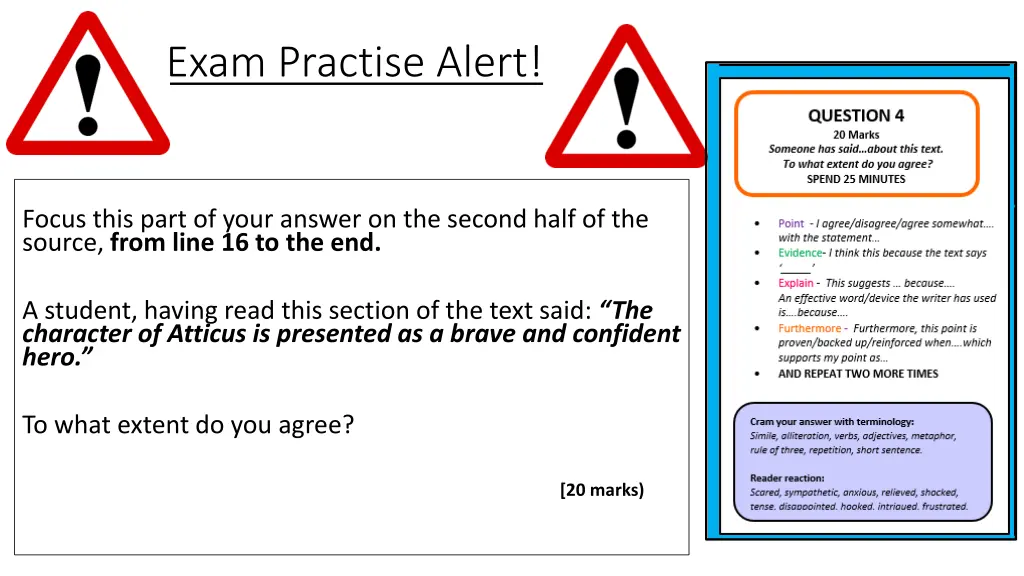 exam practise alert