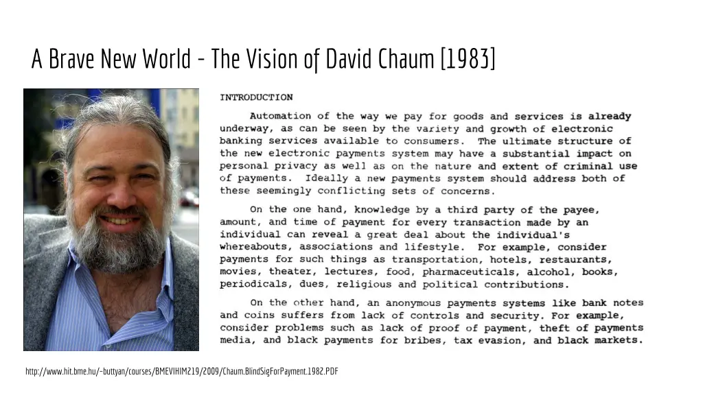 a brave new world the vision of david chaum 1983