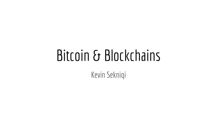 bitcoin blockchains