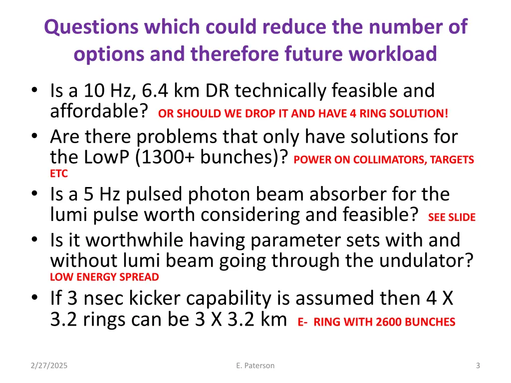 questions which could reduce the number