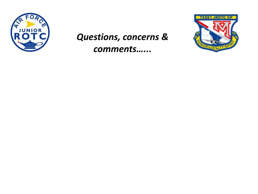 questions concerns comments