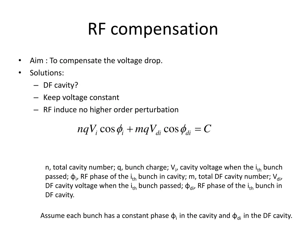 rf compensation