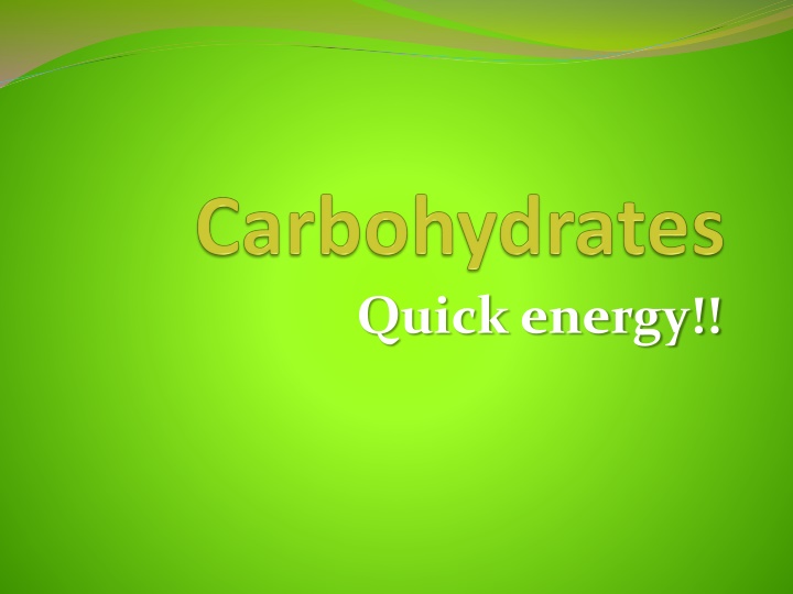 quick energy