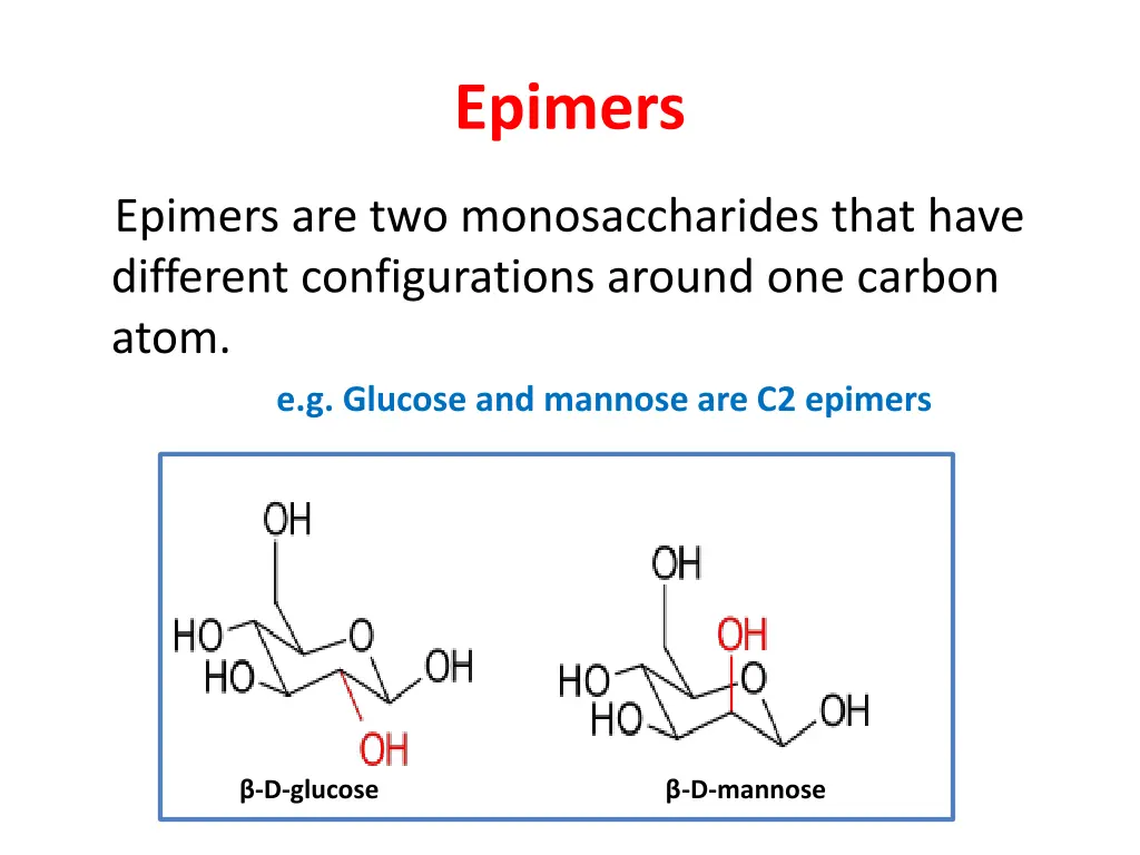 epimers