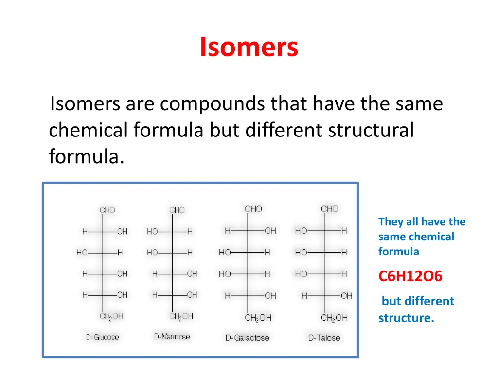 isomers