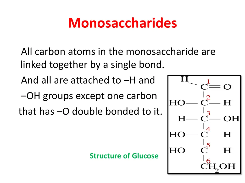monosaccharides 1