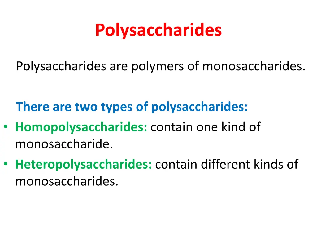 polysaccharides