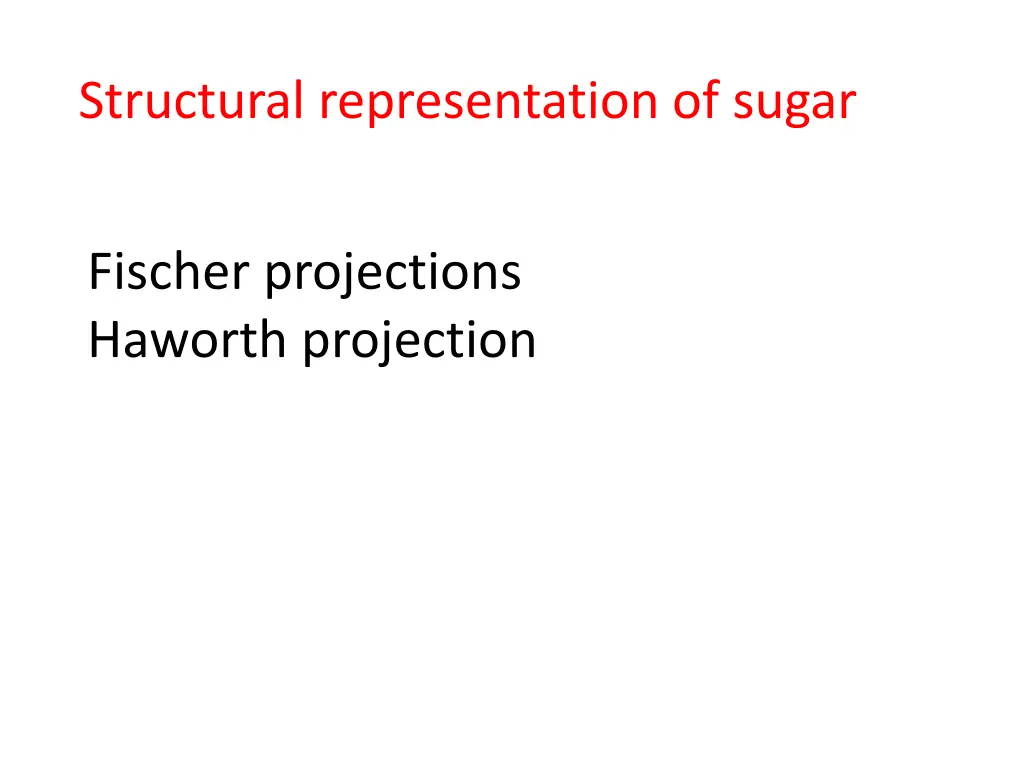 structural representation of sugar