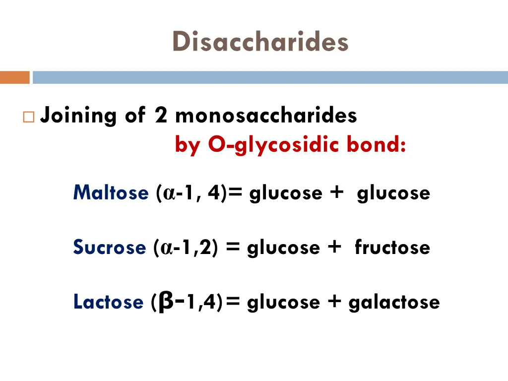 disaccharides