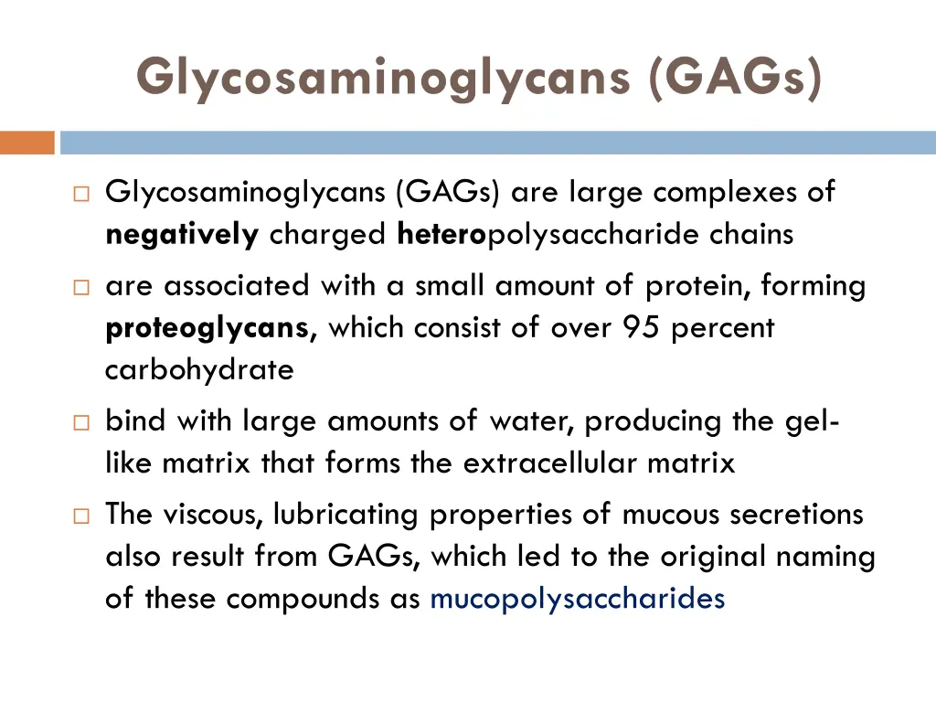 glycosaminoglycans gags