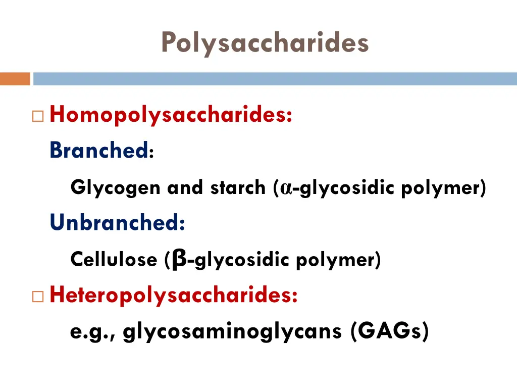polysaccharides