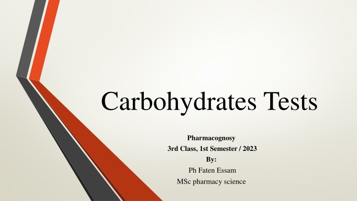carbohydrates tests