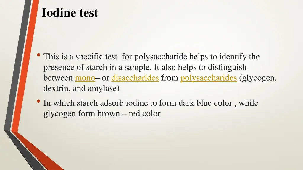 iodine test