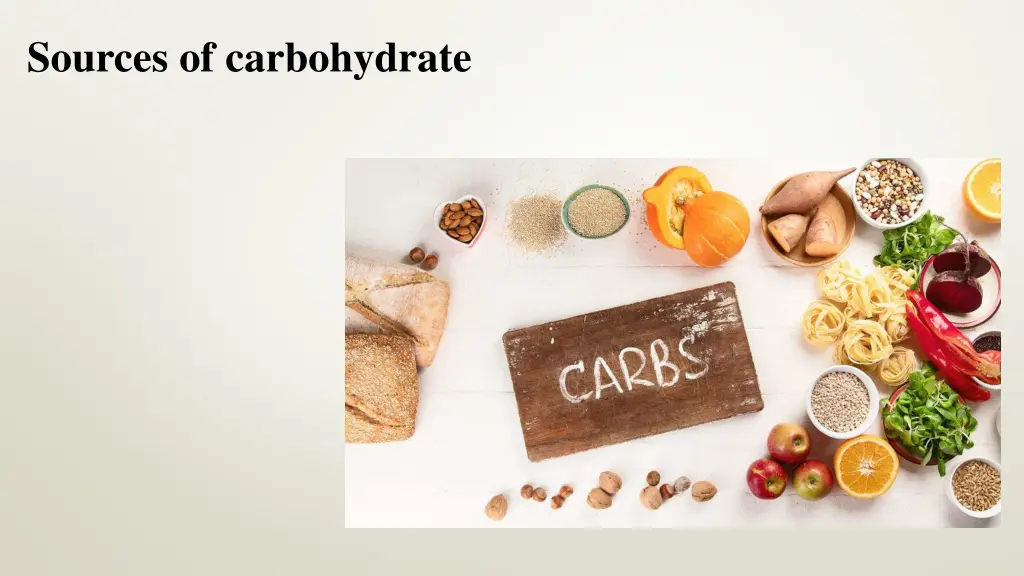 sources of carbohydrate