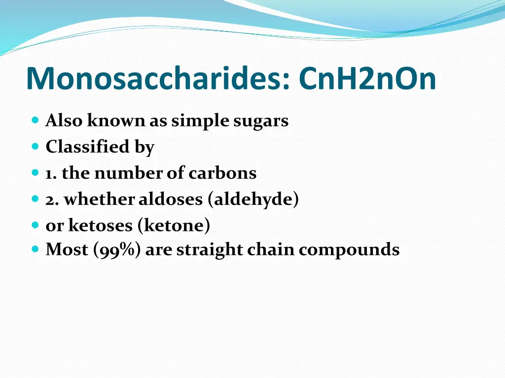 monosaccharides cnh2non