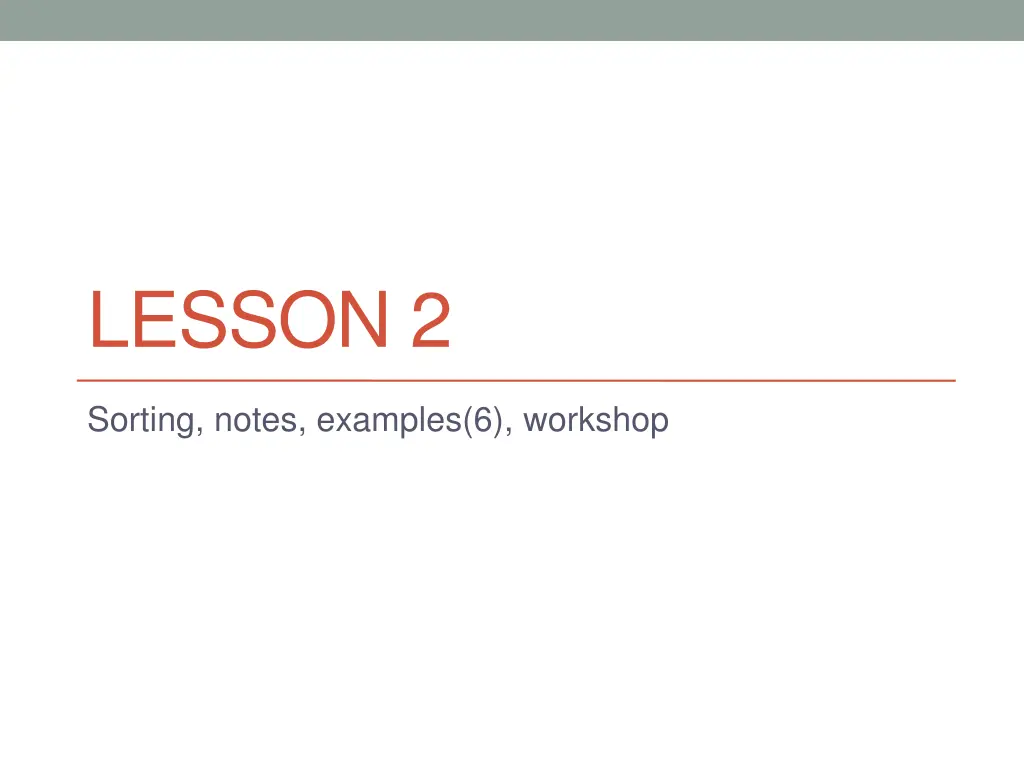 lesson 2