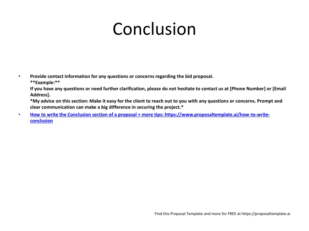 conclusion
