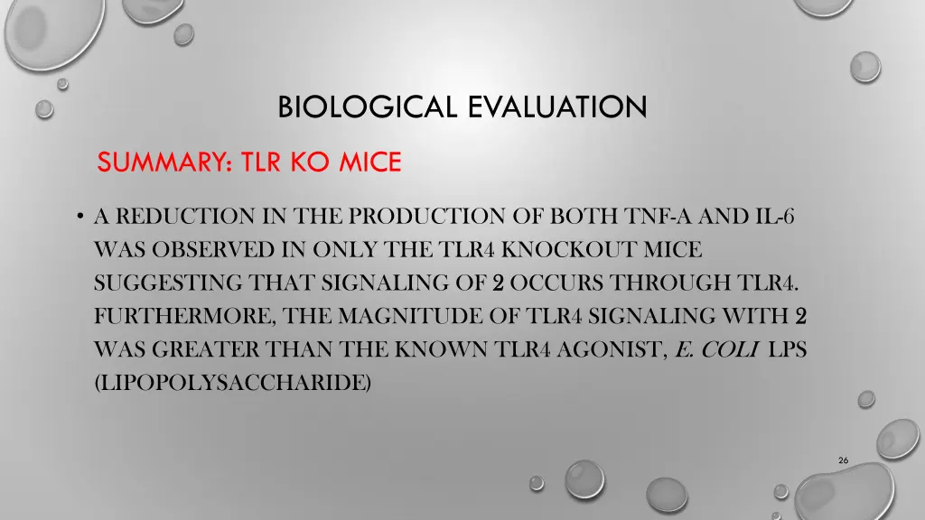 biological evaluation 7