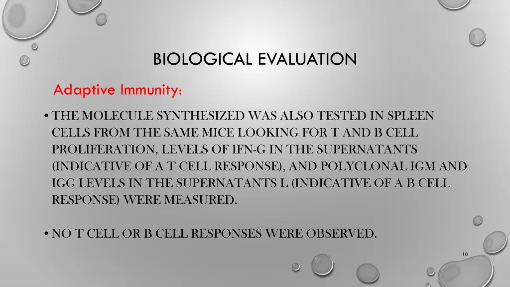 biological evaluation