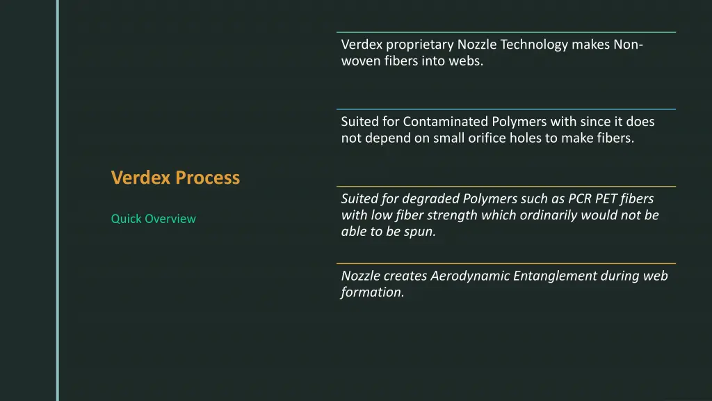 verdex proprietary nozzle technology makes