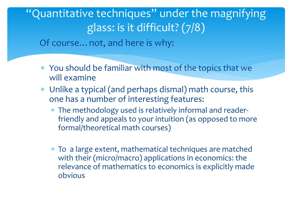 quantitative techniques under the magnifying 5