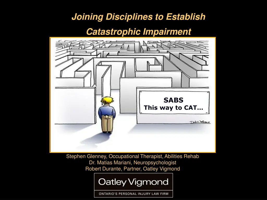 joining disciplines to establish catastrophic 1