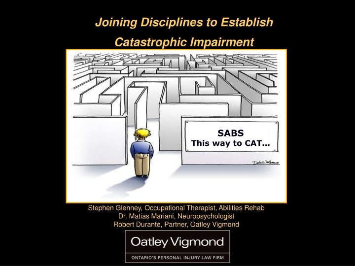 joining disciplines to establish catastrophic