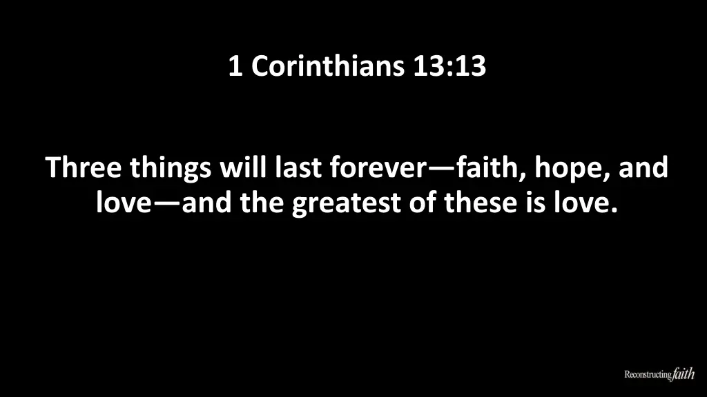 1 corinthians 13 13