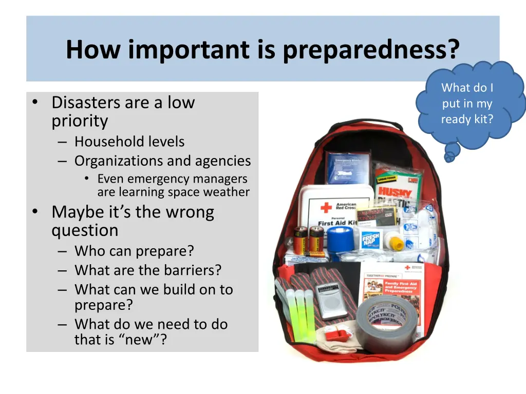 how important is preparedness