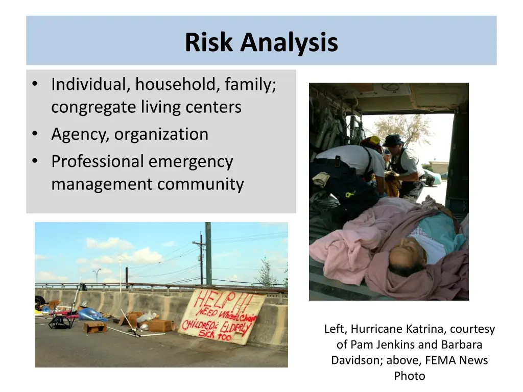 risk analysis