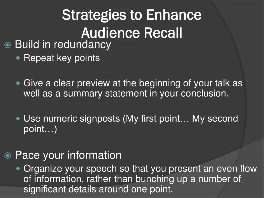 strategies to enhance strategies to enhance