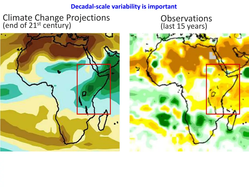 decadal scale variability is important