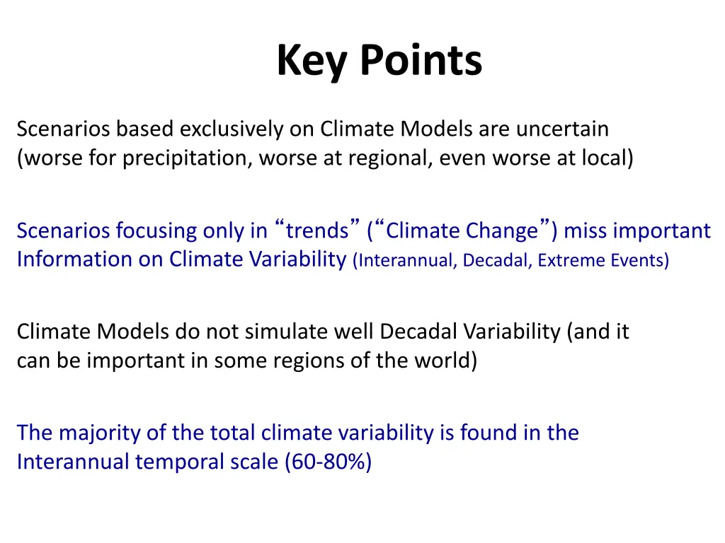 key points