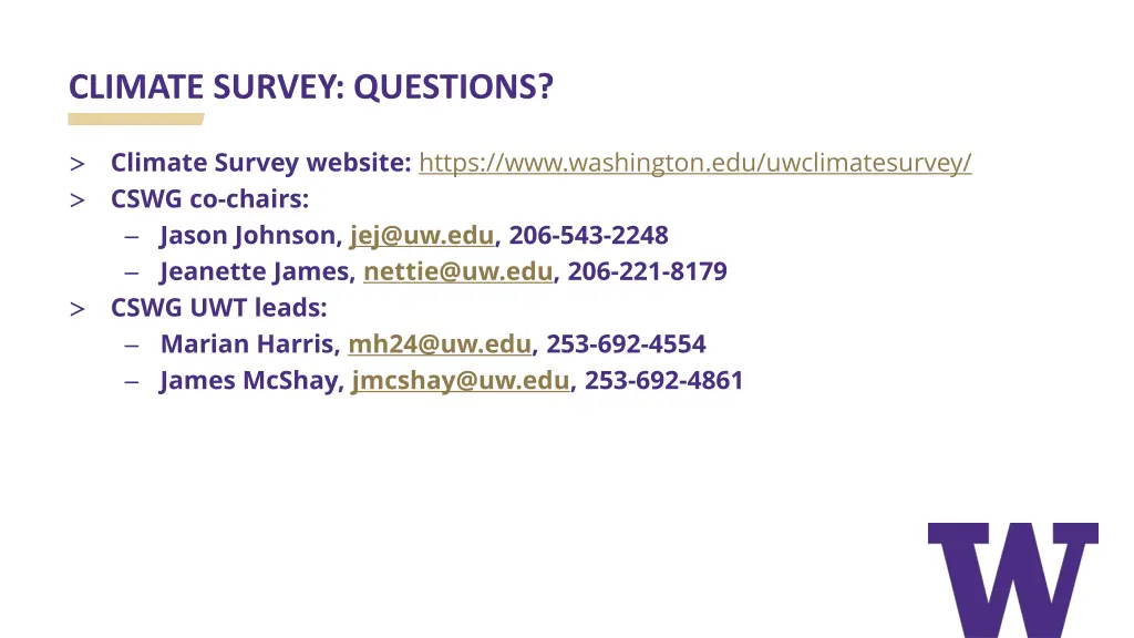 climate survey questions