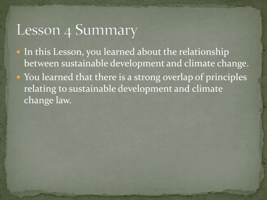 lesson 4 summary