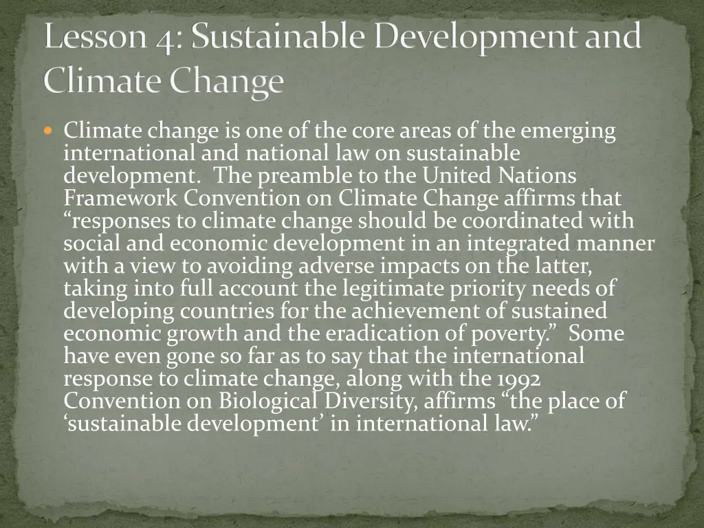 lesson 4 sustainable development and climate 1