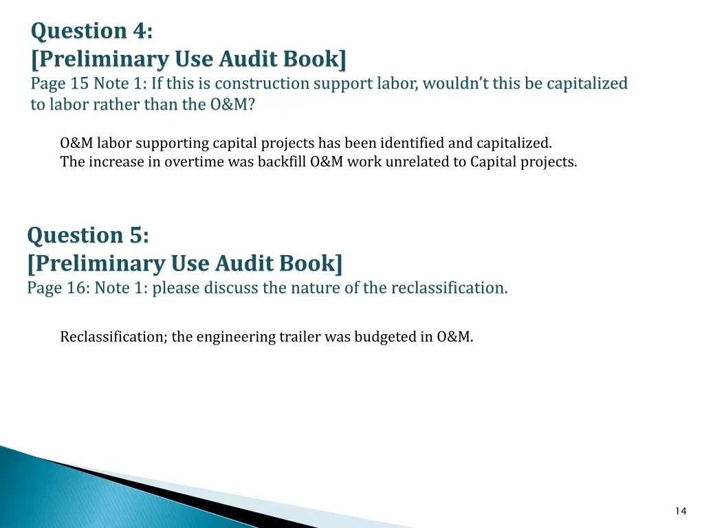 question 4 preliminary use audit book page