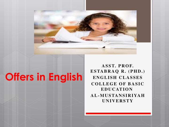 asst prof estabraq r phd english classes college