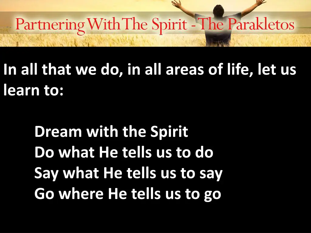 in all that we do in all areas of life