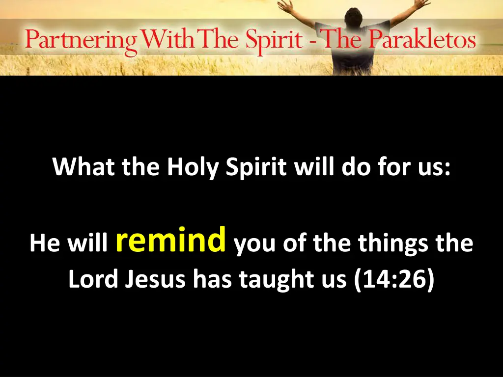 what the holy spirit will do for us 1