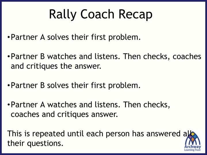 rally coach recap