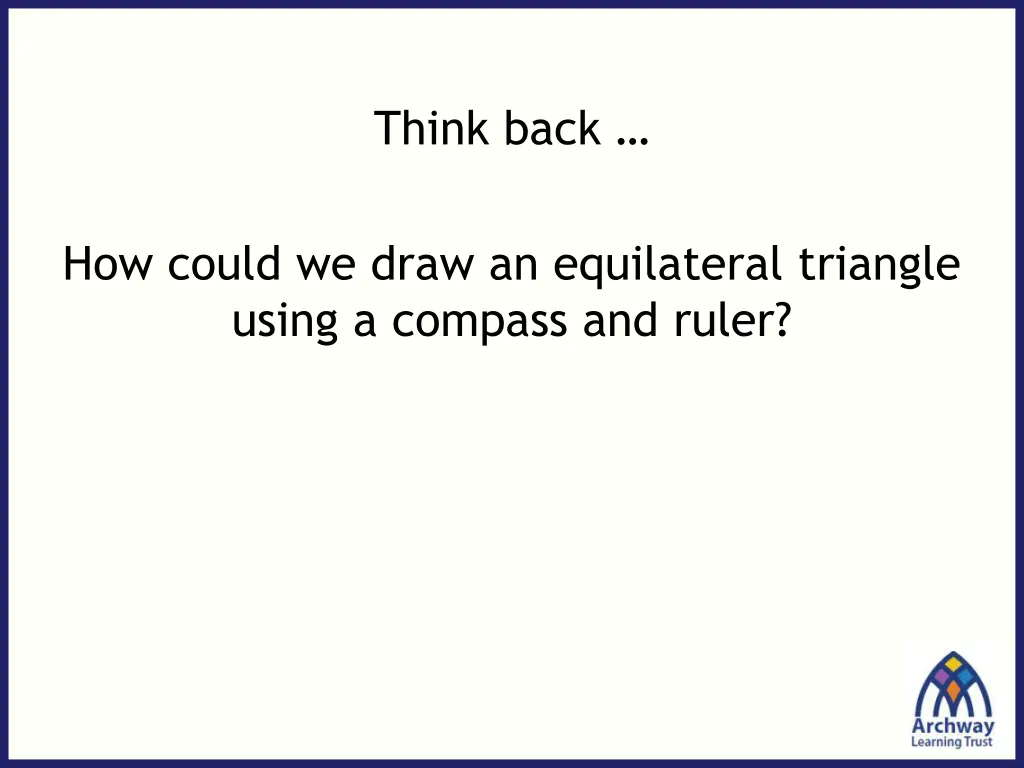 think back