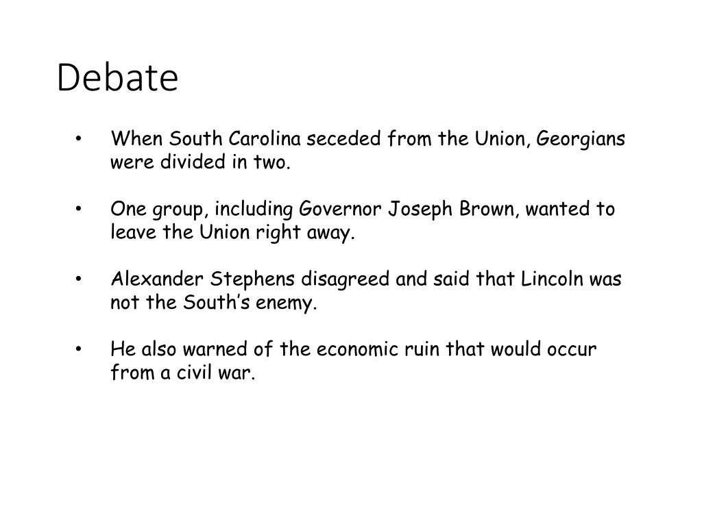 debate