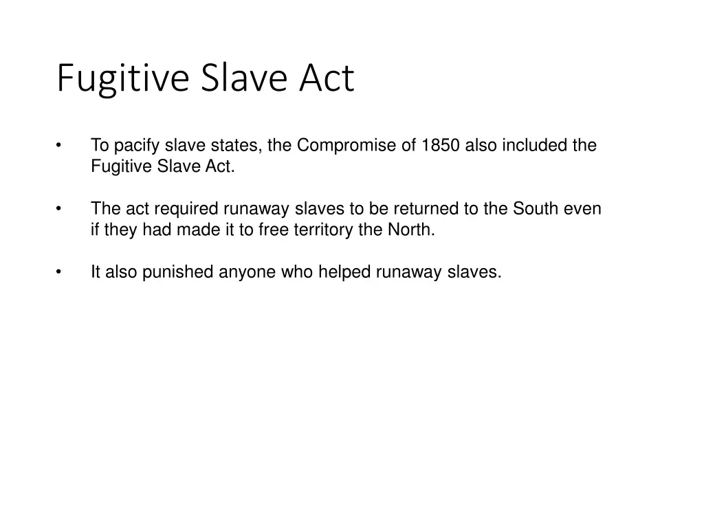 fugitive slave act