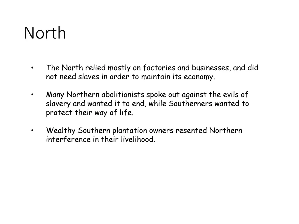 north