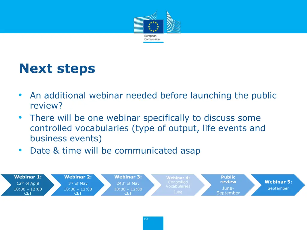 next steps